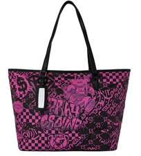 Sprayground Hot Pursuit Pink Tote🔥New Large Shoulder Vacation Travel Bag