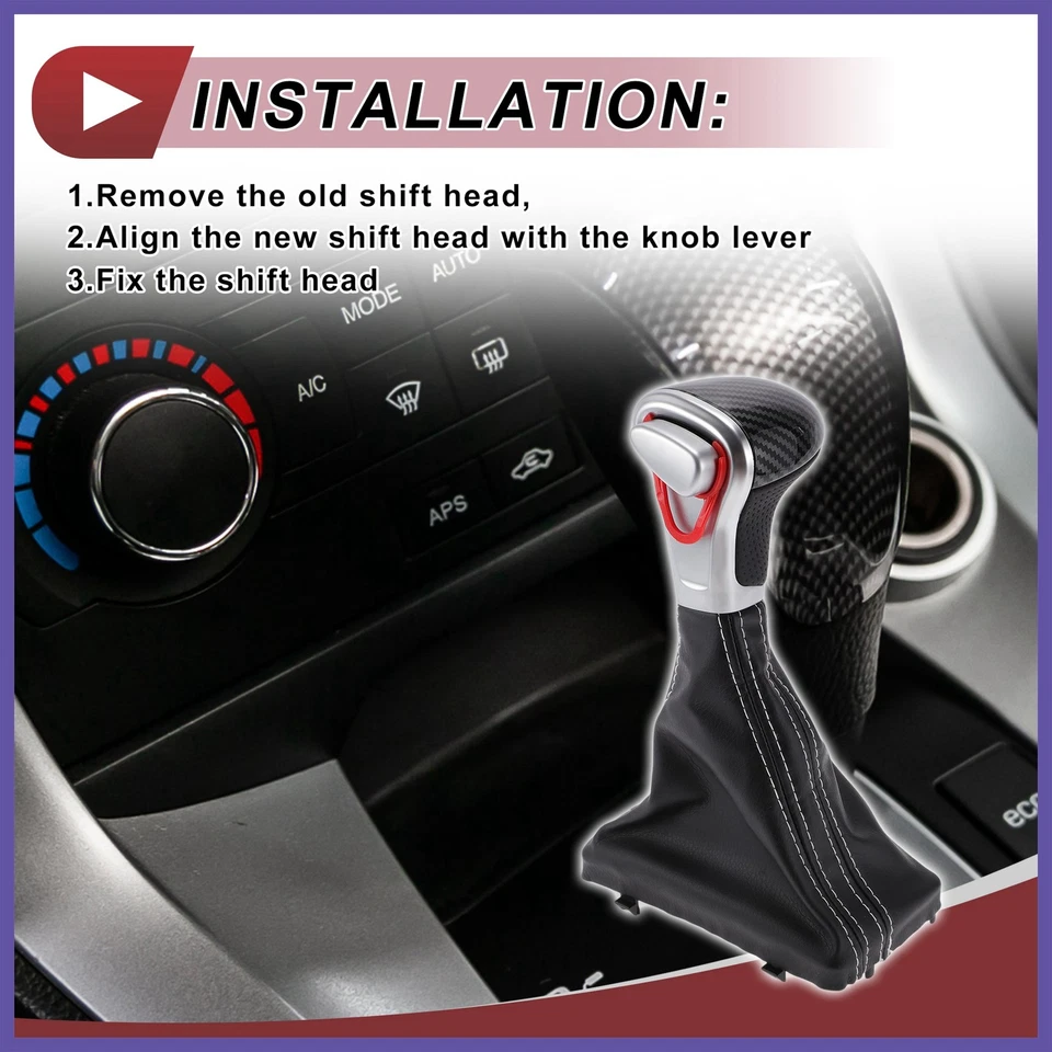 Pomo de cambio automático con cubierta para Audi A5 Quattro 2008-2016 plástico nuevo Foto 4 de 4