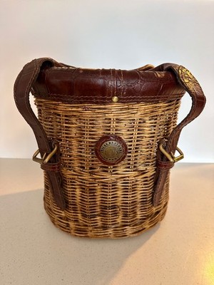 STILES BROTHERS SAFARI BASKET For BAUER INT'L c1992 British Colonial Style