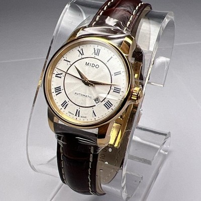 Mido Ladies 29mm Rose Gold Tone Automatic Date Watch M7600 New w/ Box & Papers