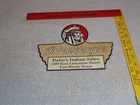 VINTAGE 1948 "INDIAN MOTORCYCLES" DIE-CUT 9" PORCELAIN METAL GASOLINE & OIL SIGN