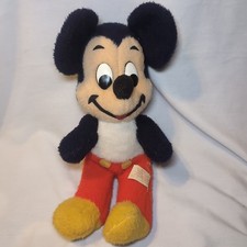 Vintage 1960s Walt Disney 15" Mickey Mouse California Stuffed Toys Plush w/ Tag