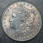 1899-P Morgan Silver Dollar $1 AU About Uncirculated Semi-Key Date Toned