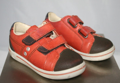 Mittel Fersenpolster by Ricosta Little Kid's Red/Brown Leather Shoes EU 22 US 6