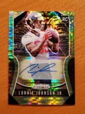 2019 Prizm Rookie Auto Neon Green #396 Lonnie Johnson Jr. Kentucky Texans A