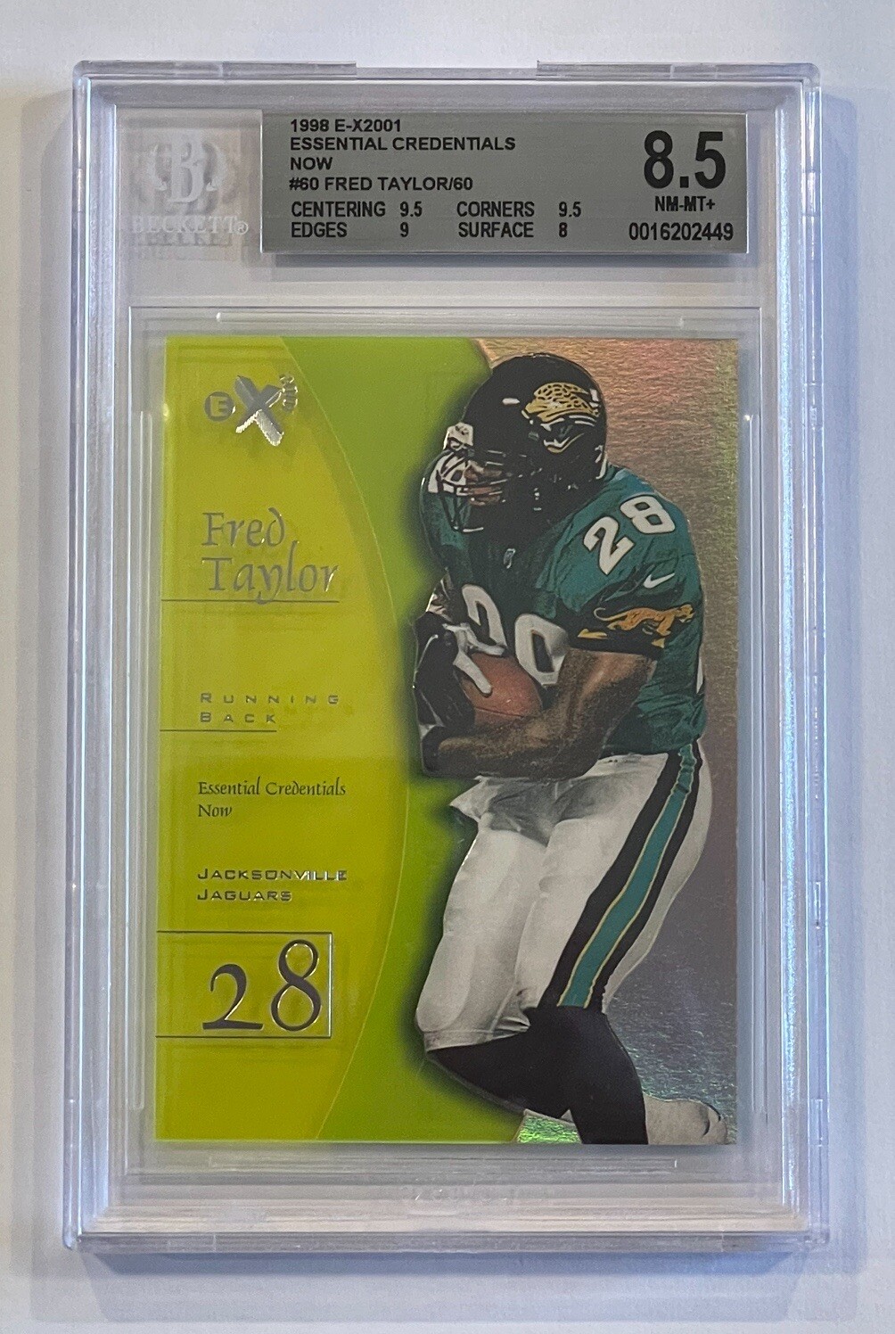 Fred Taylor Skybox E-X2001 #60 Essential Credentials Now