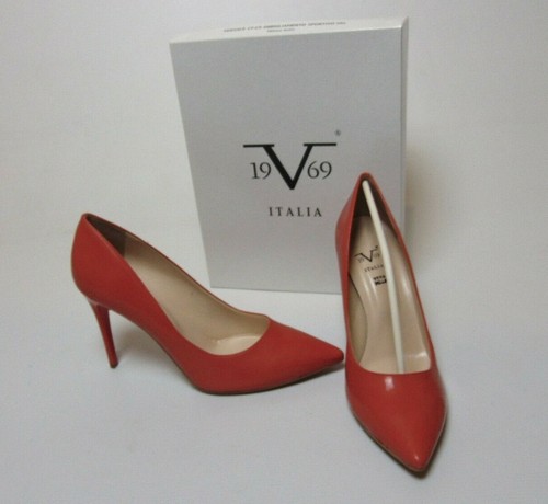 Zapatos de salón V1969 Italia señora punta puntiaguda tacón alto talla UK7 - Imagen 10 de 10
