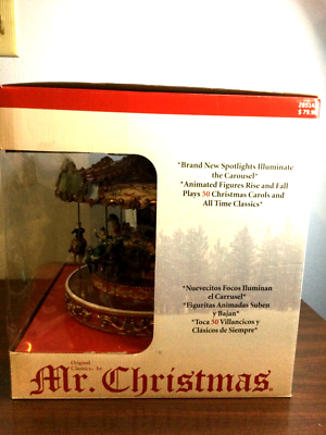 Mr. Christmas Triple Decker Carousel Animation Lights & Music