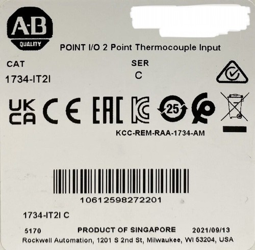 Allen Bradley 1734-IT2I Point I/O 2pt Thermocouple Input SER C 1734IT2I - Picture 2 of 9