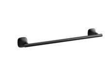 KOHLER Rill 18-in Matte Black Wall Mount Single Towel Bar