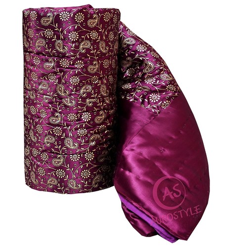 Silk Cotton Famous Jaipuri Razai for Double Bed Winter Quilt Blanket King Size - Picture 4 of 5