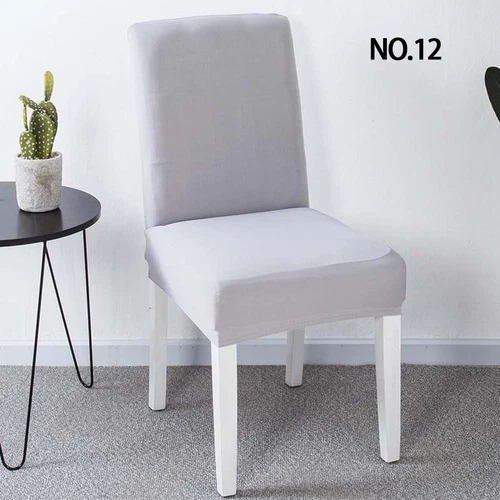 Universal Chair Cover Spandex Strech Dinner Solid Chair Wedding Party Seat Cover - Picture 23 of 40