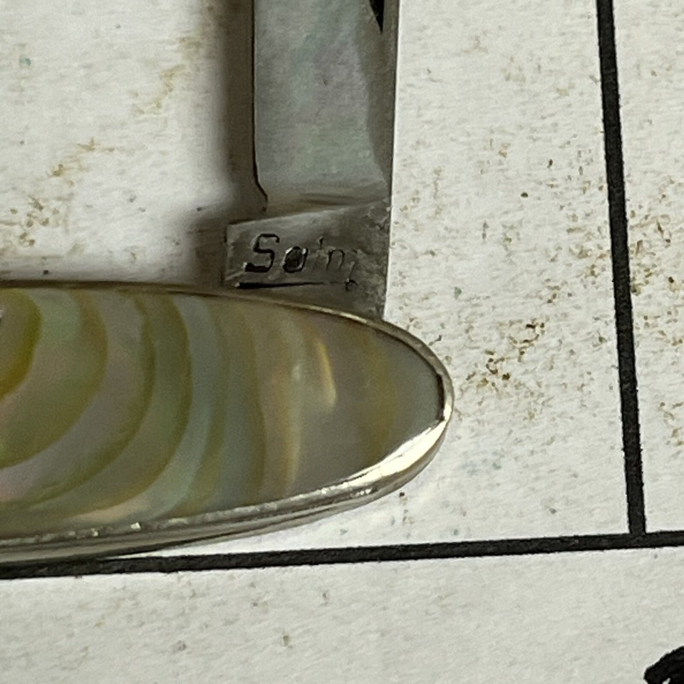 Vintage Salm Single Blade Pearl Folding Pocket Knife (373) eBay