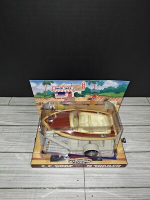 The Chevron Cars Techron C.C. Boat 'N Trailer Vintage 1999 Collectible Vehicle