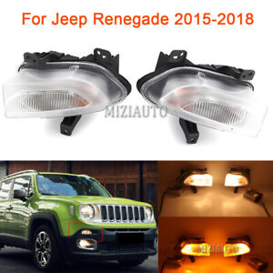 LED Daytime Running Light Fog Lamp For Jeep Renegade 2015-2018 W//Turn Signal DRL