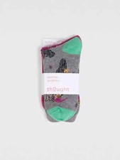 THOUGHT ORGANIC COTTON LADIES' GIFT PACK - 2 PAIR SOCKS SBW6901 HAZEL DOG