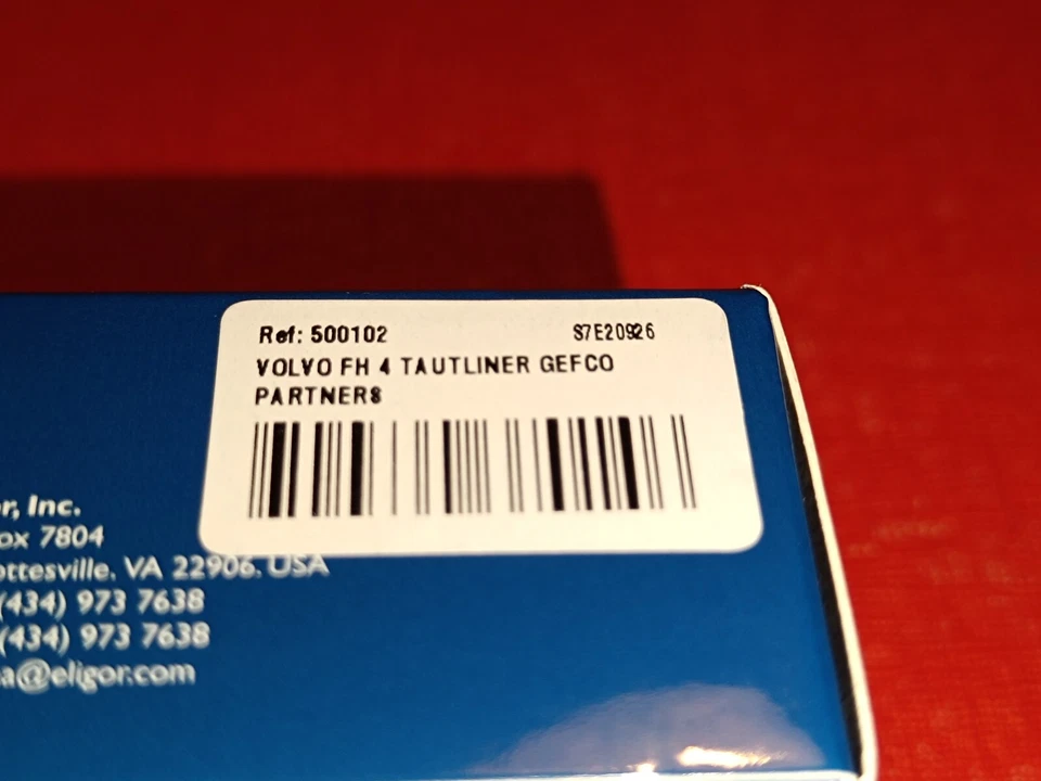 camion semi VOLVO FH 4 TAUTLINER GEFCO PARTNERS 1/87 ELIGOR - Photo 4/4