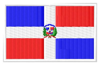  Flagge Dominikanische Republik Flag Dominican Republic iron-on Aufnäher patch