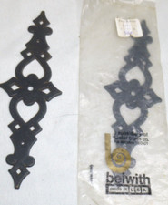 2 NOS Belwith N-1607 Płyty tylne 6,5" Keeler Mosiądz Antyczne wykończenie KBC 2 #400