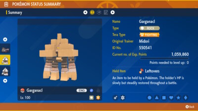 Garganacl Shiny or Non ✨ 6 IV Competitive Customizable Pokémon Scarlet – Shiny Living Dex
