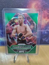2021 Prizm UFC Justin Gaethje Fireworks GREEN Prizm #10 Lightweight 