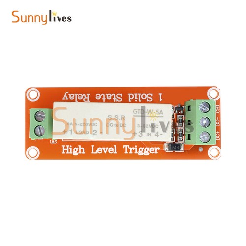 3-32V DC 1-Channel SSR Solid State Relay High-low Trigger 5A 5v 12v For Arduino - Picture 2 of 8