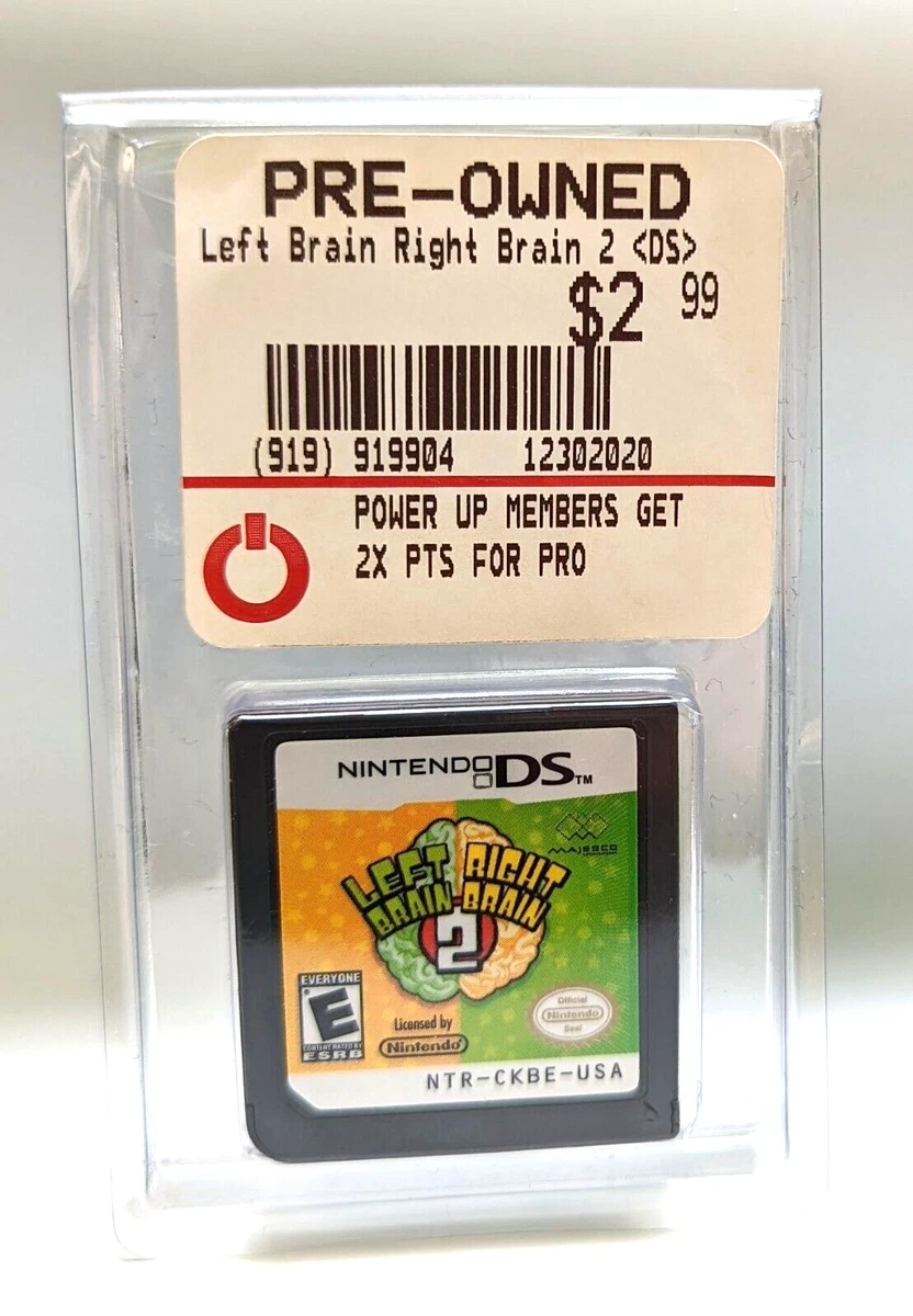 Left Brain Right Brain 2 Nintendo DS Game Rated E Pre Owned