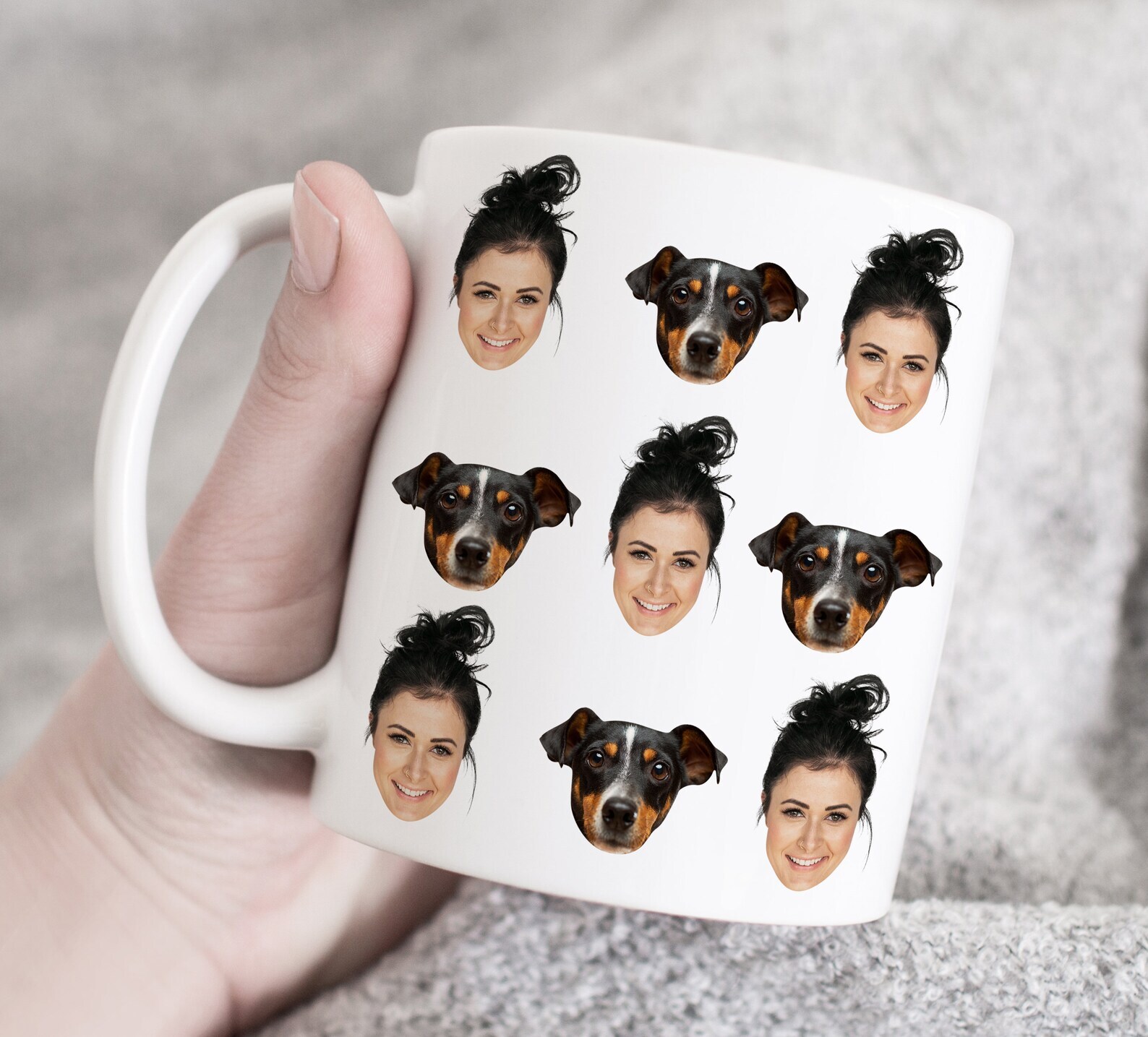 Custom Owner And Dog Mug Custom Photo Mug Gift For Dog Owner Gift For Dog Lover