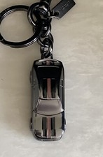 NEW COACH LIMITED EDITION GUNMETAL RACE CAR METAL KEY RING BAG CHARM FOB 64255
