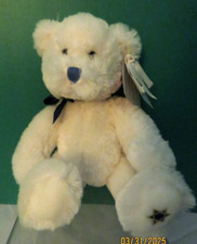 Russ Berrie Make Someone Happy Plush Bear 10" Star of David on Foot