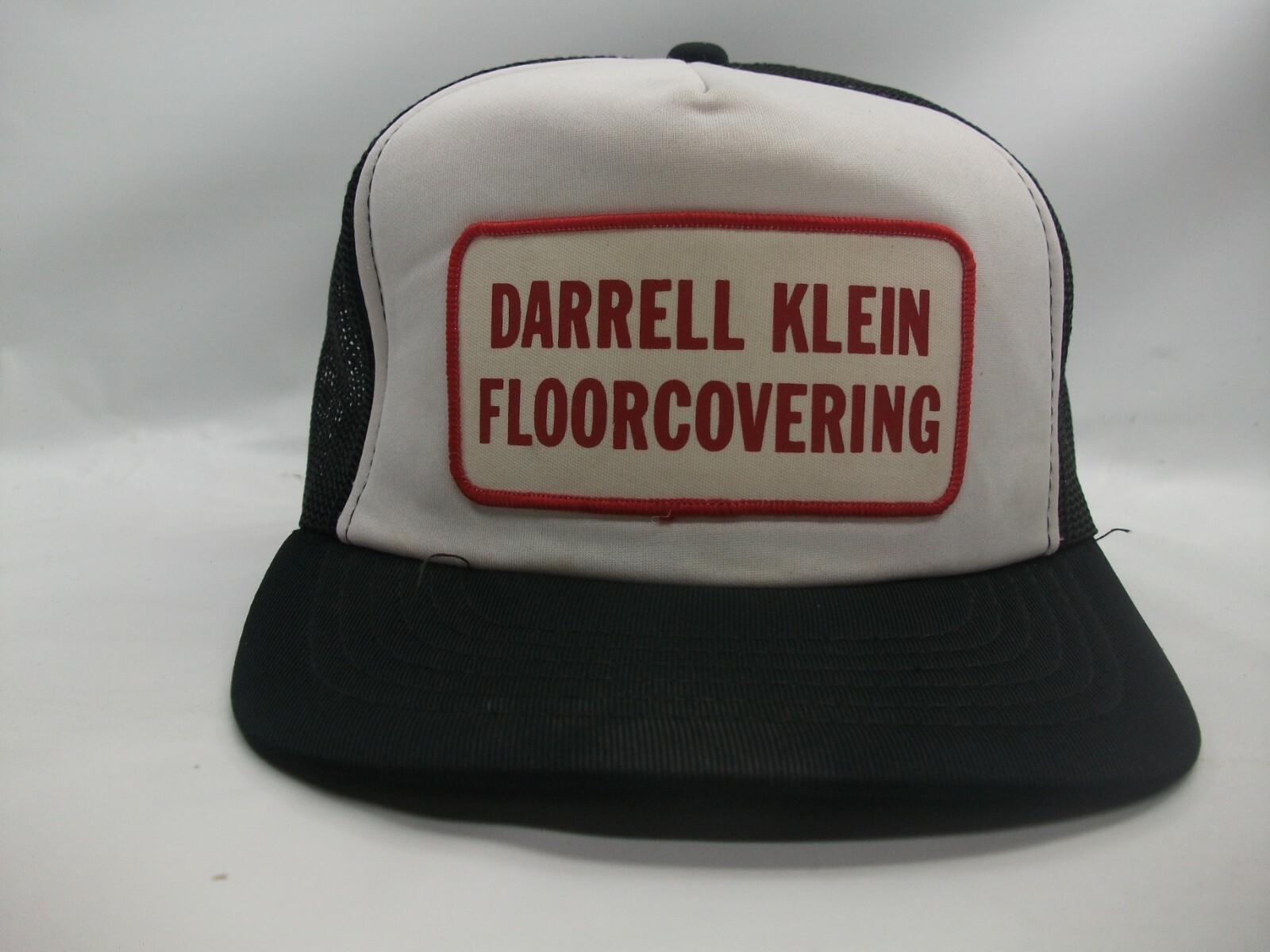 Darrell Klein Floorcovering Patch Hat Vintage Bla… - image 2