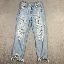 American Eagle Jeans Womens Size 6 Mom Jean Blue Denim Preppy