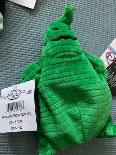 Nightmare Before Christmas 7 Bean Bag Plush Toys Disney Store Original Tags NEW! - Picture 6 of 9