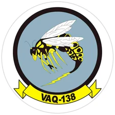 VAQ-138 'Yellow Jackets' Bumper Sticker Military Vinyl Soldier Decal 5"