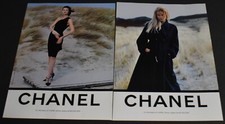 1995 Print Ad Sexy Heels Fashion Long Legs Lady Brunette Chanel Dress Feminine L