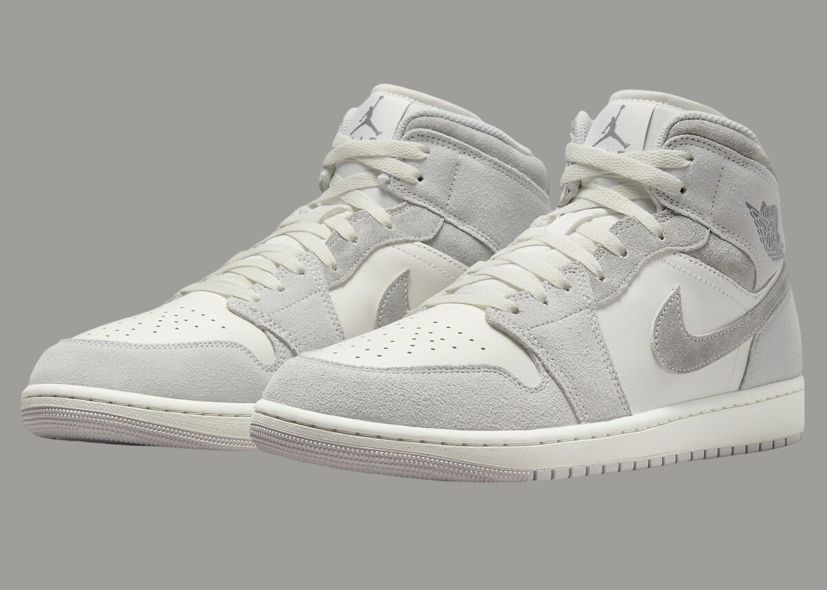 Nike Air Jordan 1 Mid SE Neutral Grey Sail FQ7720-002 Men