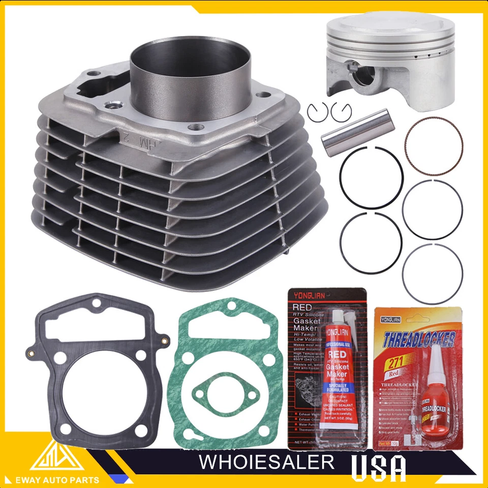 Kit de reconstrucción de cabeza de anillos de pistón de cilindro de 67 mm para Honda CRF230F CRF 230F 2003-2019 Foto 3 de 4