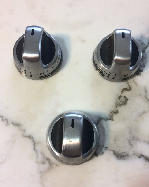 Lot Of 3 Whirl Pool Gas Range Stove Knobs Replacement Part w10156280