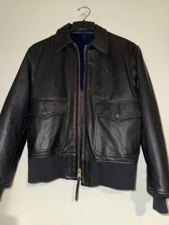 Top Gun G‑1 Bomber Jacket US Navy Genuine Leather M422 Flight Aviator Size  36 - Image 3 of 4