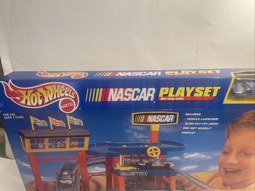 Hot Wheels 1998 Playset Nascar Sealed #65754 New - Picture 14 of 16