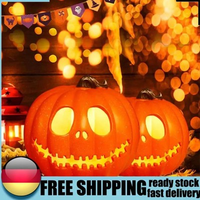 Lighted Pumpkin Plastic Flashing Battery Operated Halloween Pumpkin Decorations