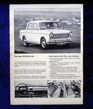 Fiat Neckar 1100 originale Werbung aus 1966