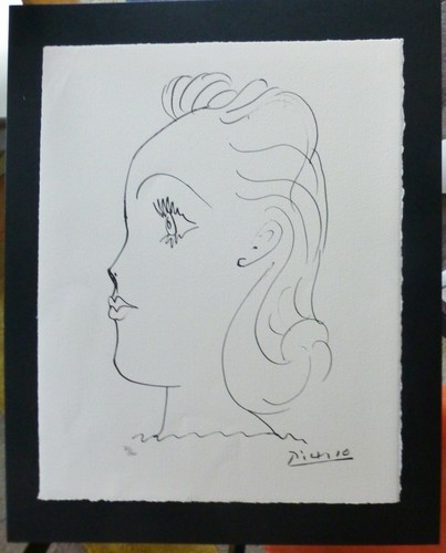 Pablo Picasso Marge Du Buffon Ste. Junger Mädchen Profile Xxxiv Hand Nummeriert - 第 2/5 張圖片