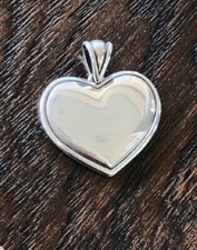Retired James Avery Sterling Silver Heart Pendant