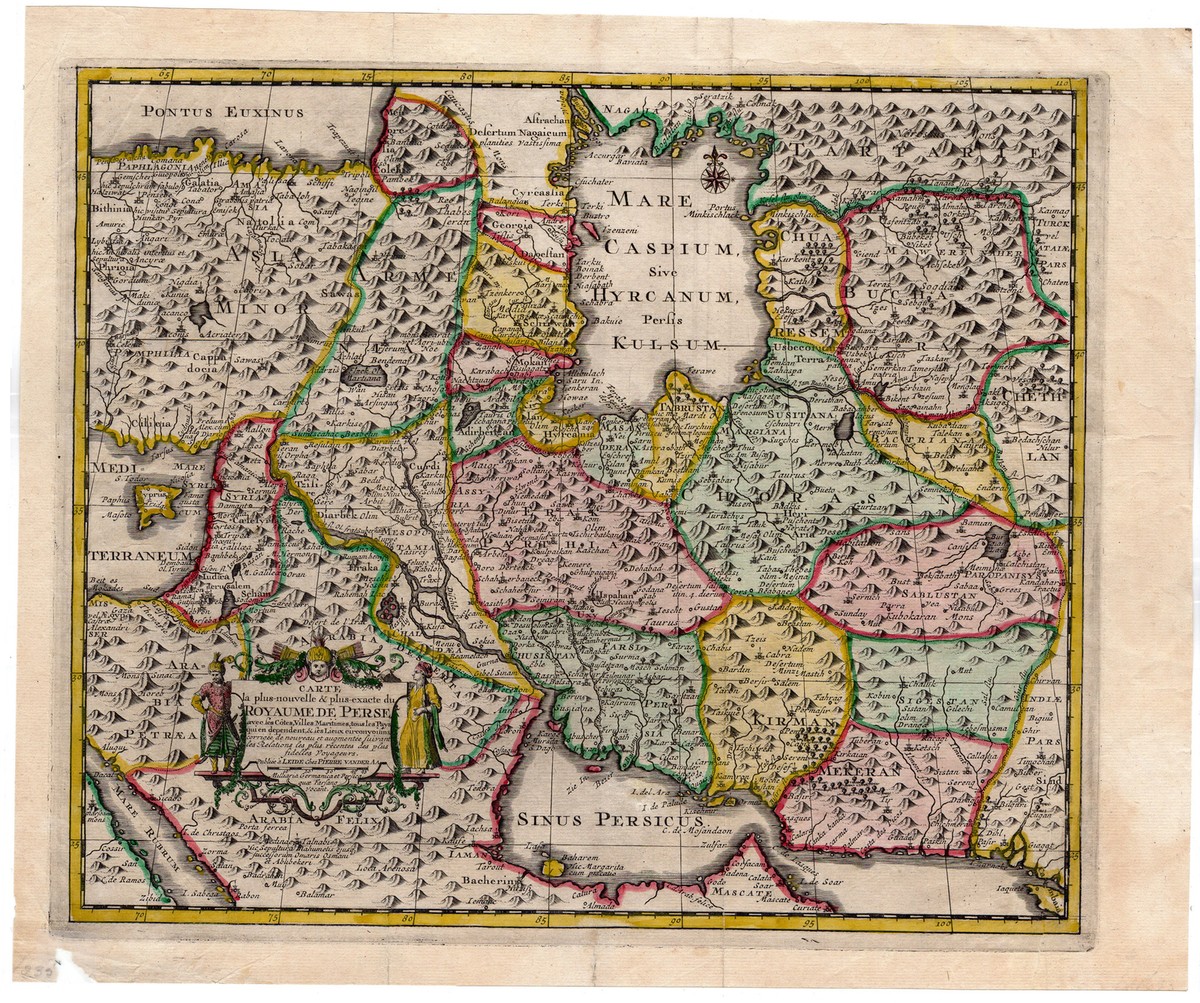 Antique Map-MAP-IRAN-PERSIA-MIDDLE EAST-van der Aa-1719 | eBay