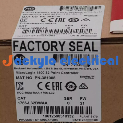 New Factory Sealed 1766-L32BWAA /C MicroLogix 1400 32 Point Controller