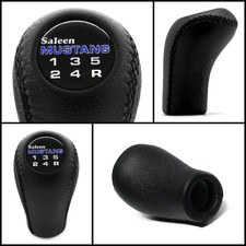 Ford Mustang Cobra 1979-2004 Saleen Vintage Emblem Leather Shift Knob 5 Speed