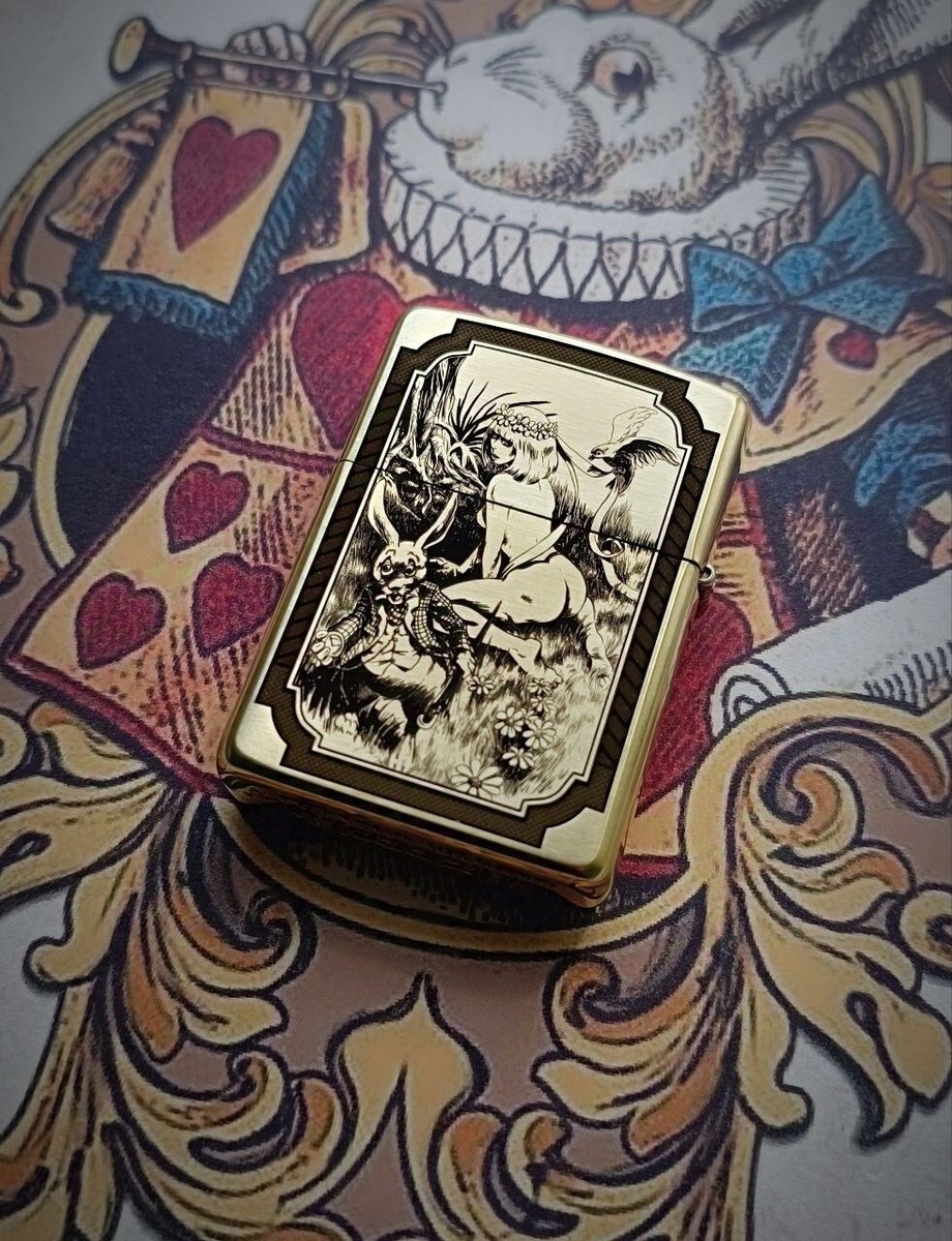 Zippo Lighter Alice in Wonderland Armor Unique Engraving