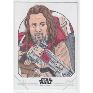Topps Rogue One Series 1 Sketch Card Scott Jones Colour Sketch | eBay
