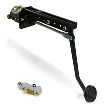 Universal adj FW Manual Brake Pedal kit Disc/Disc3in Rubber Pad